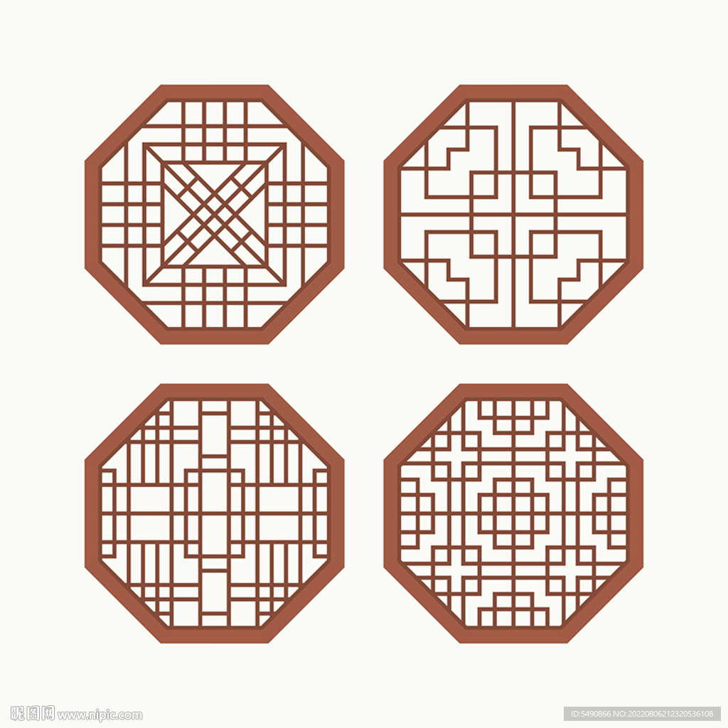 八边形窗花格