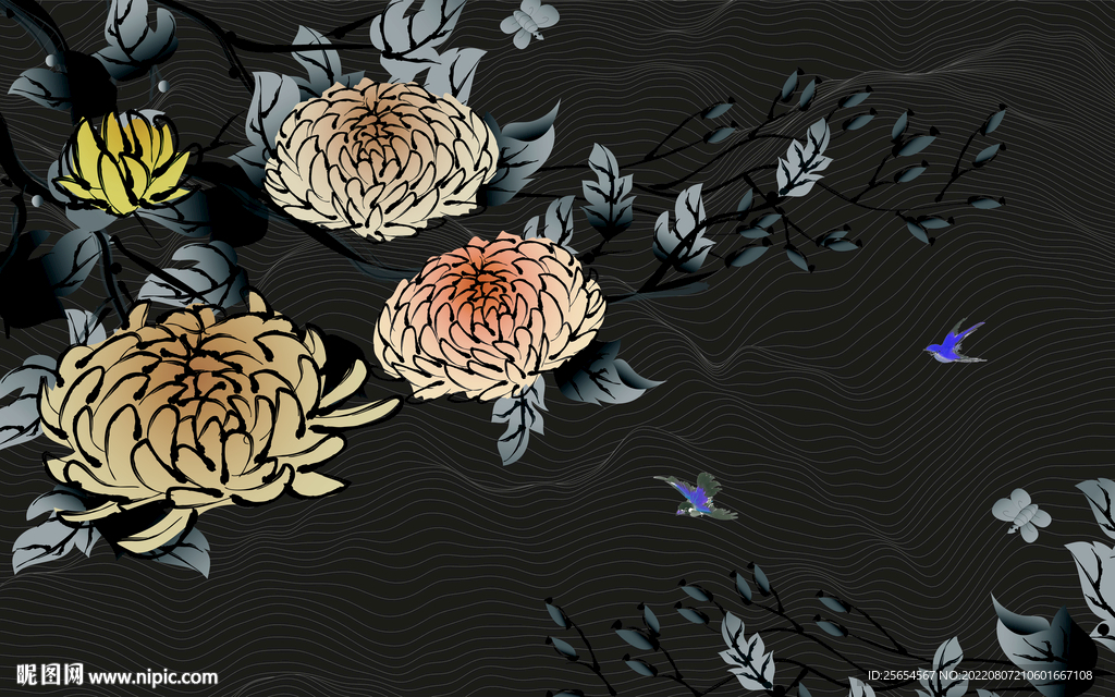新中式花鸟画