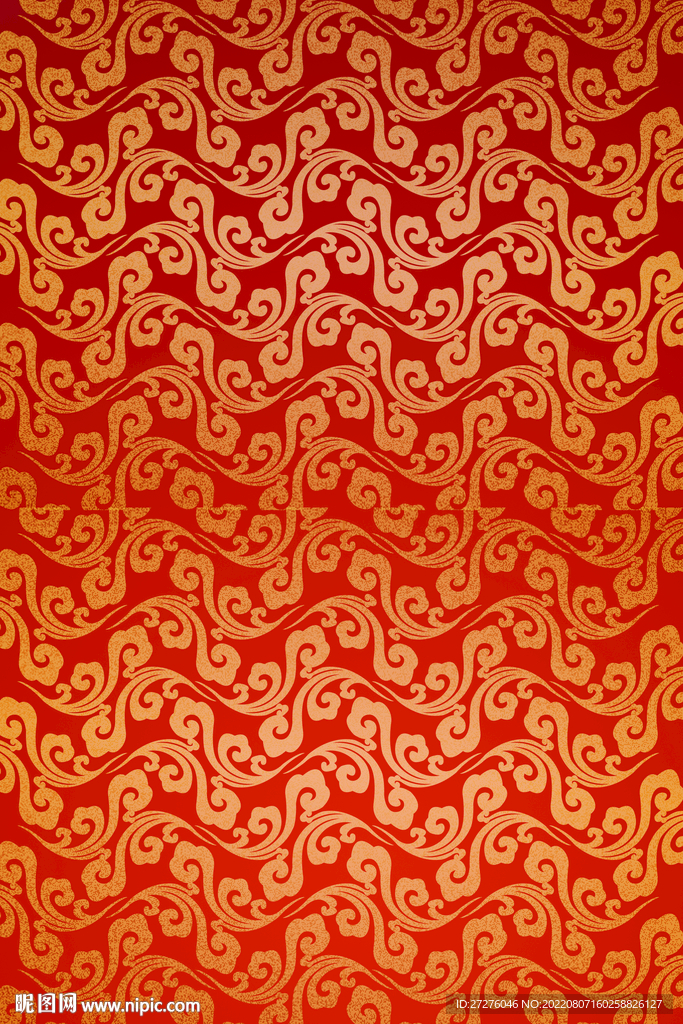红色喜庆新中式花纹纹理背景