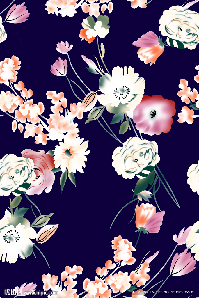 手绘花