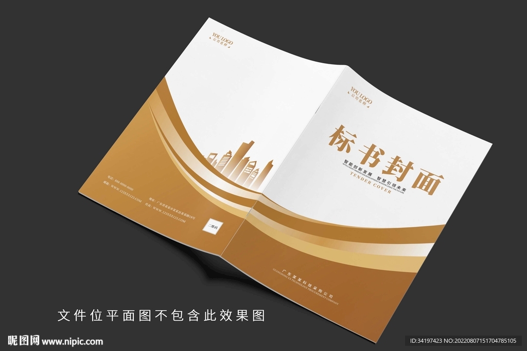 金色高档标书封面