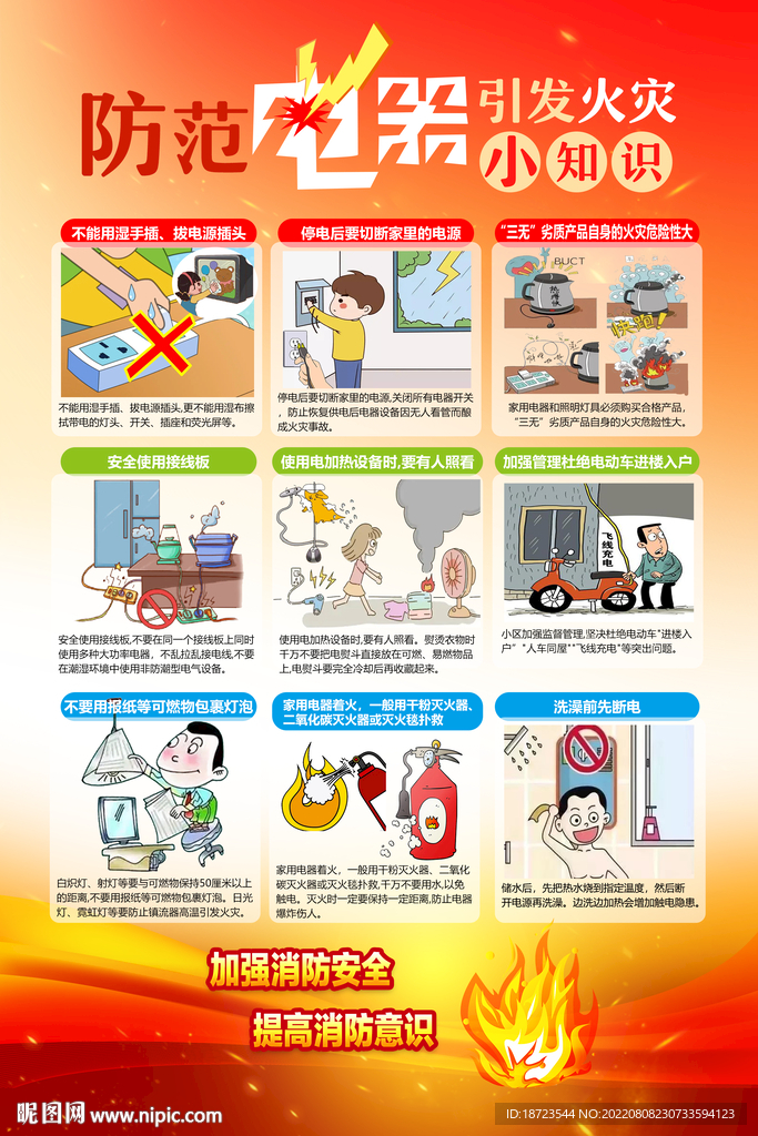 防范电器引发火灾小知识