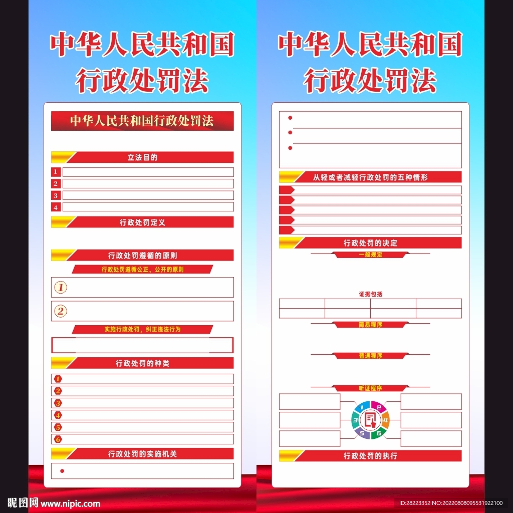 中华人民共和国行政处罚法展架