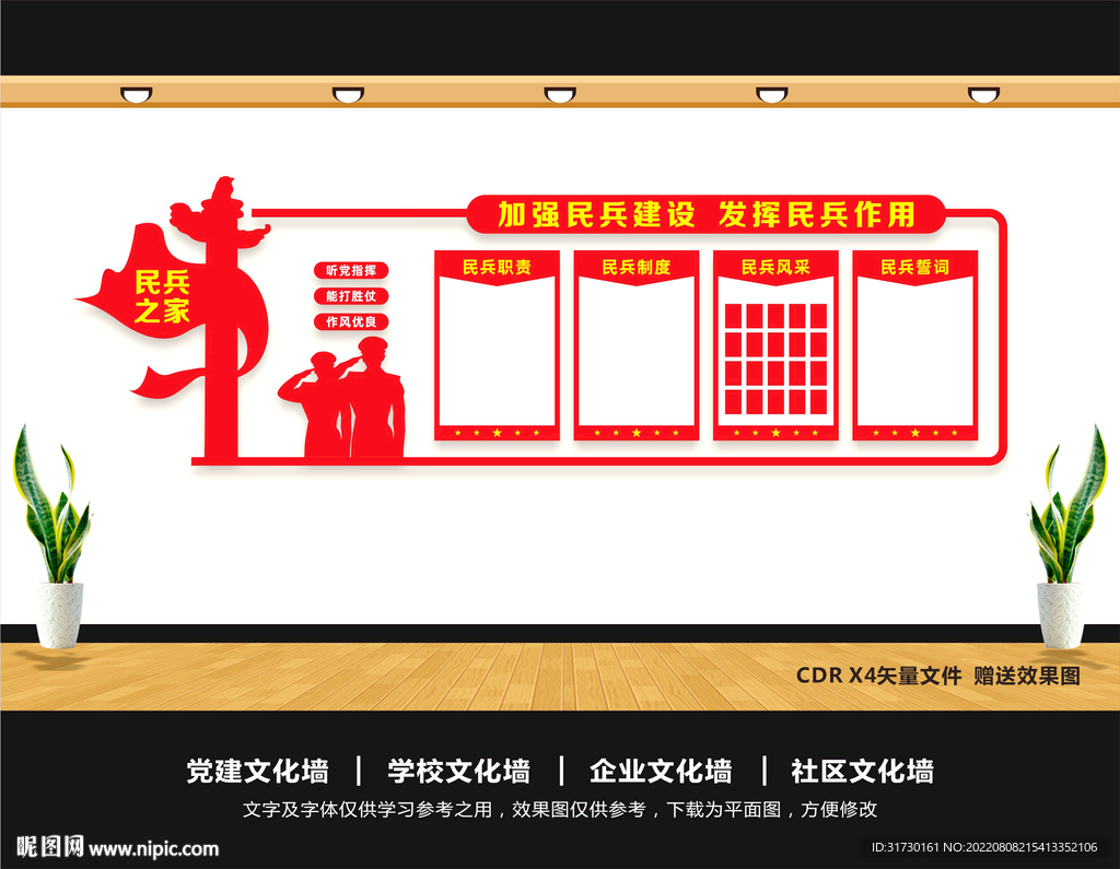民兵展板
