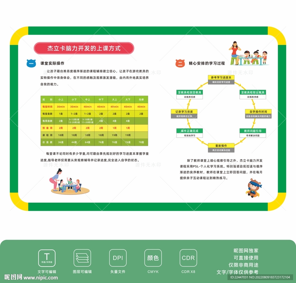 杰立卡脑力开发的上课方式