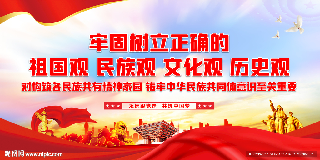 民族团结展板