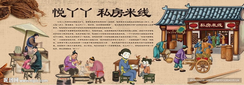 过桥米线背景图