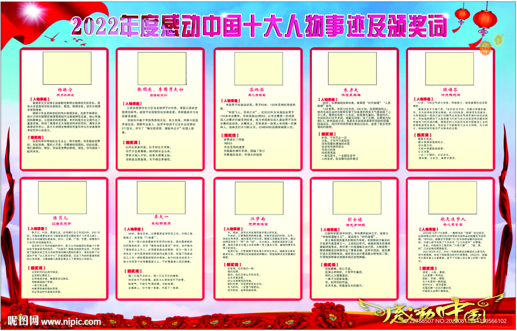 2021年感动中国人物未转曲