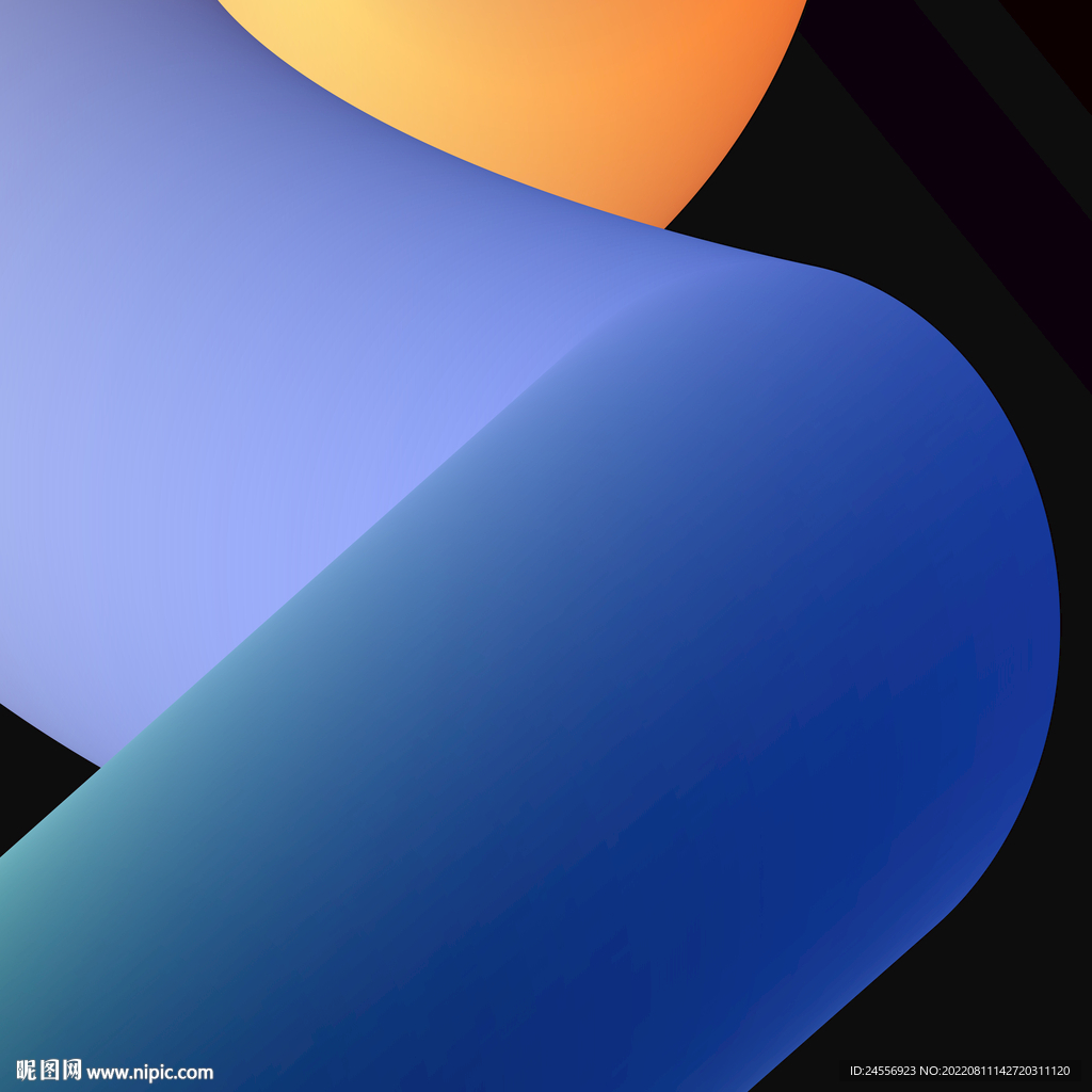 新中式渐变抽象画