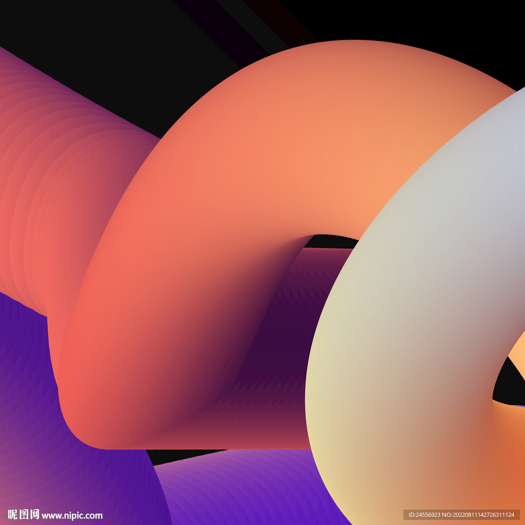 北美渐变抽象画