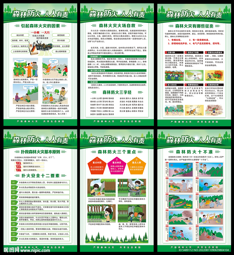 森林防火展板