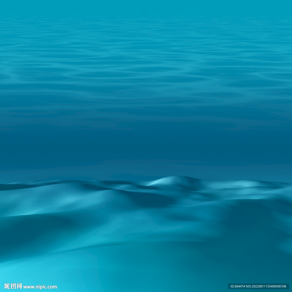 蓝色海底背景