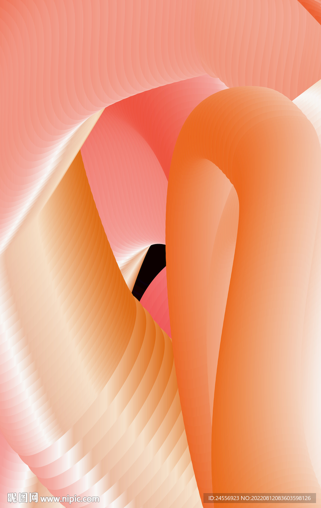 北美渐变抽象画