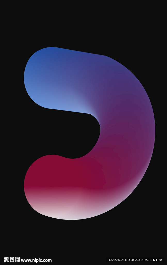 现代魔幻渐变抽象画