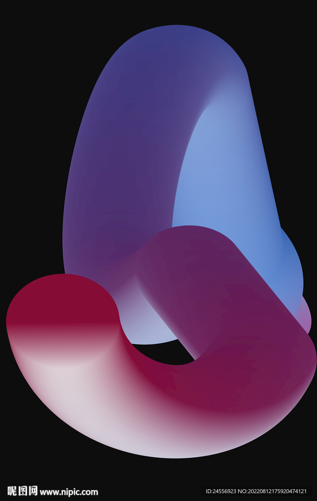 现代魔幻渐变抽象画