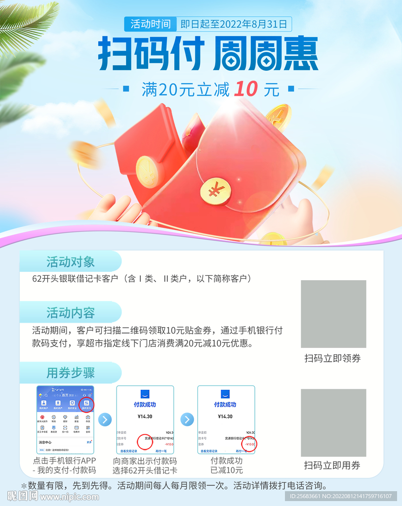 时尚周周惠信用卡宣传单