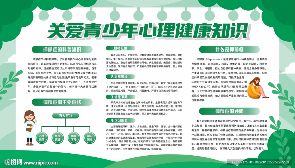 青少年心理健康教育宣传栏