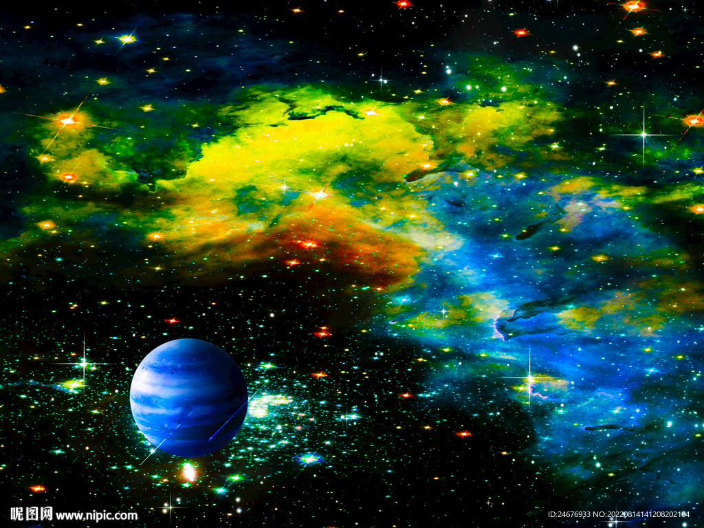 蓝色星空  