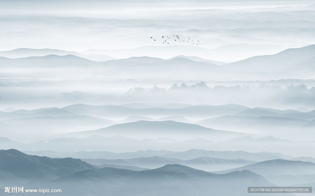 水墨山水画