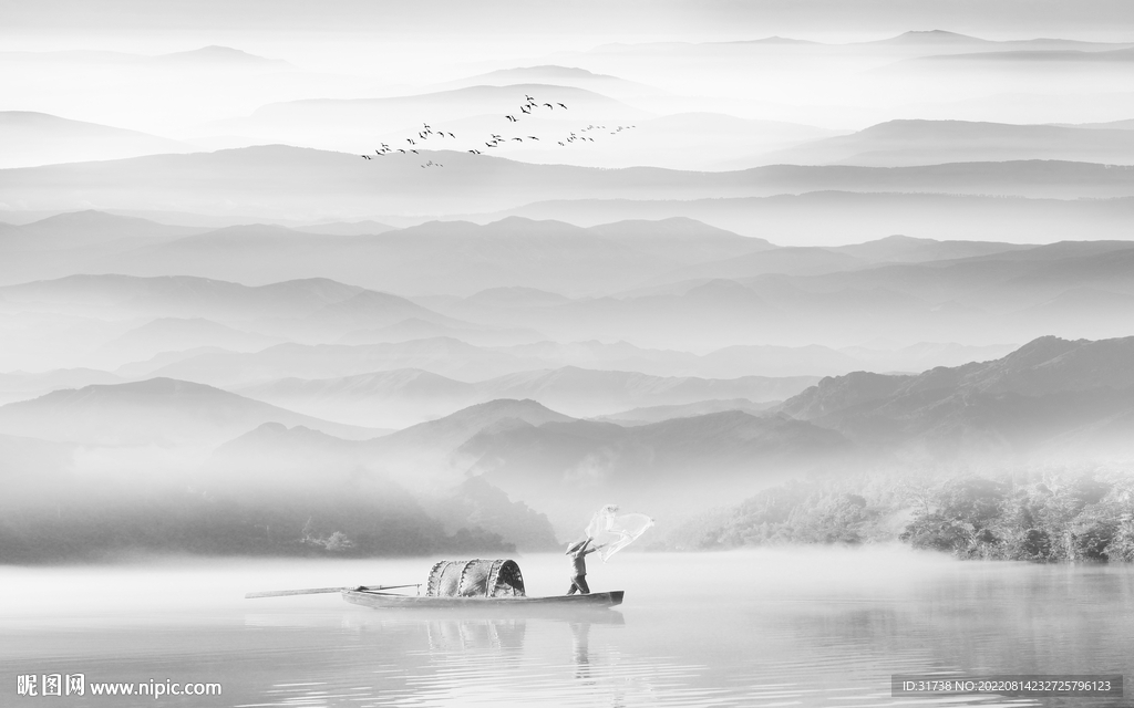 新中式山水画