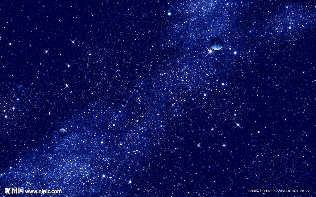 蓝色星空背景