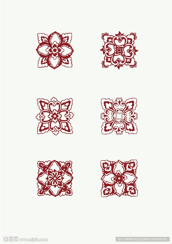 宝相花纹