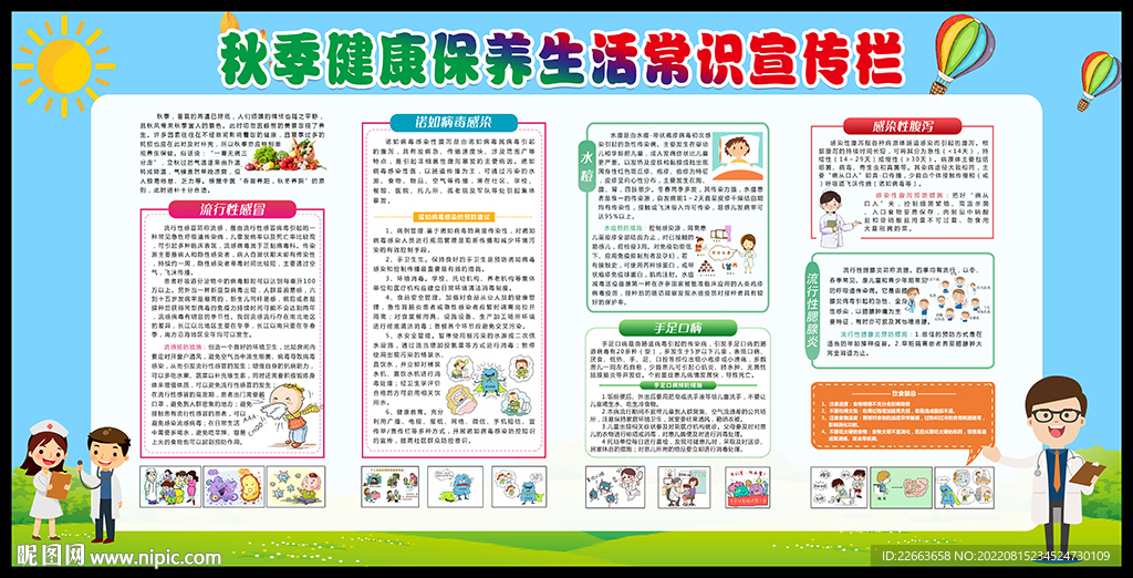 秋季健康教育宣传栏