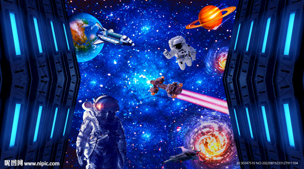 宇宙空间站宇航员