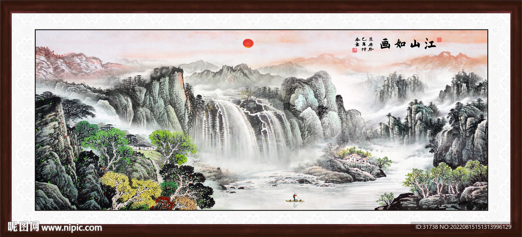 客厅山水画