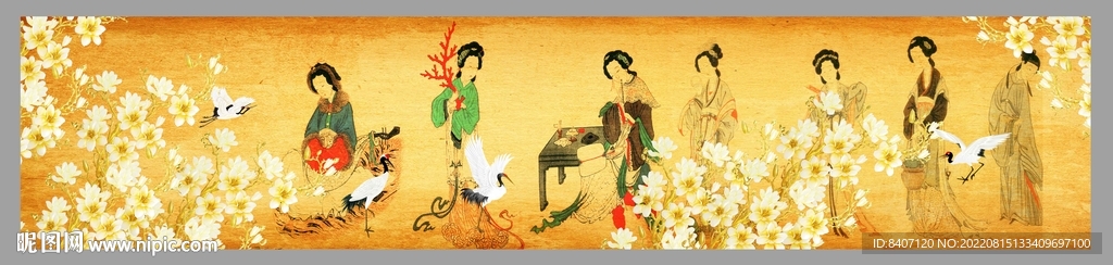 簪花仕女图