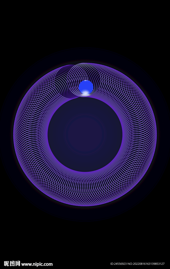 蓝色抽象装饰画