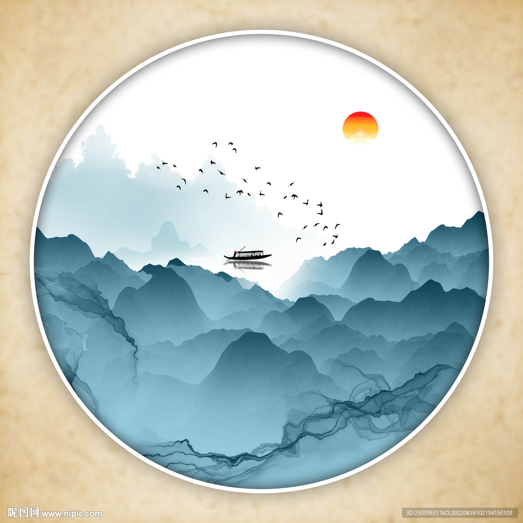 新中式山水挂画