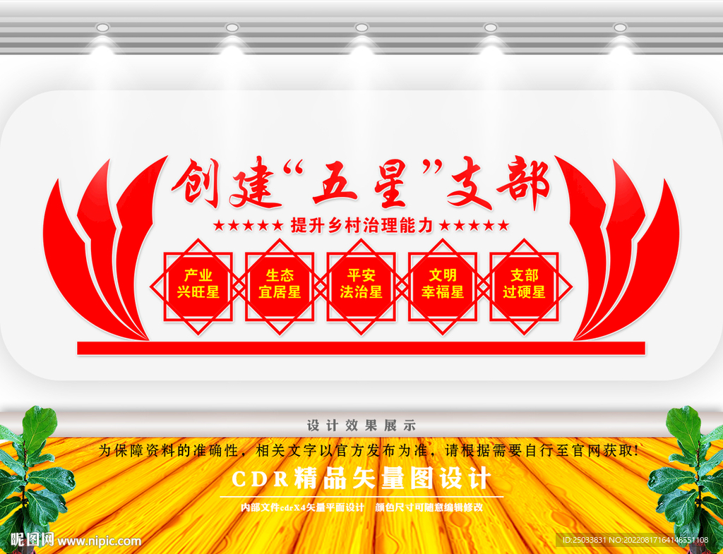 五星支部文化墙
