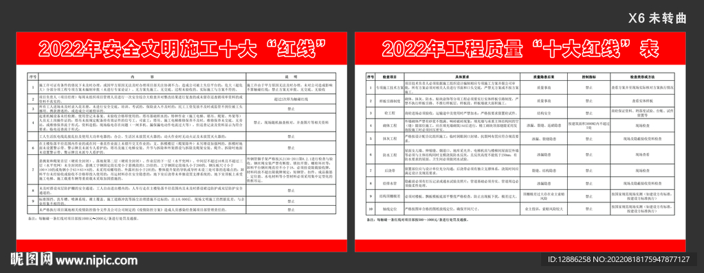 工地十大红线