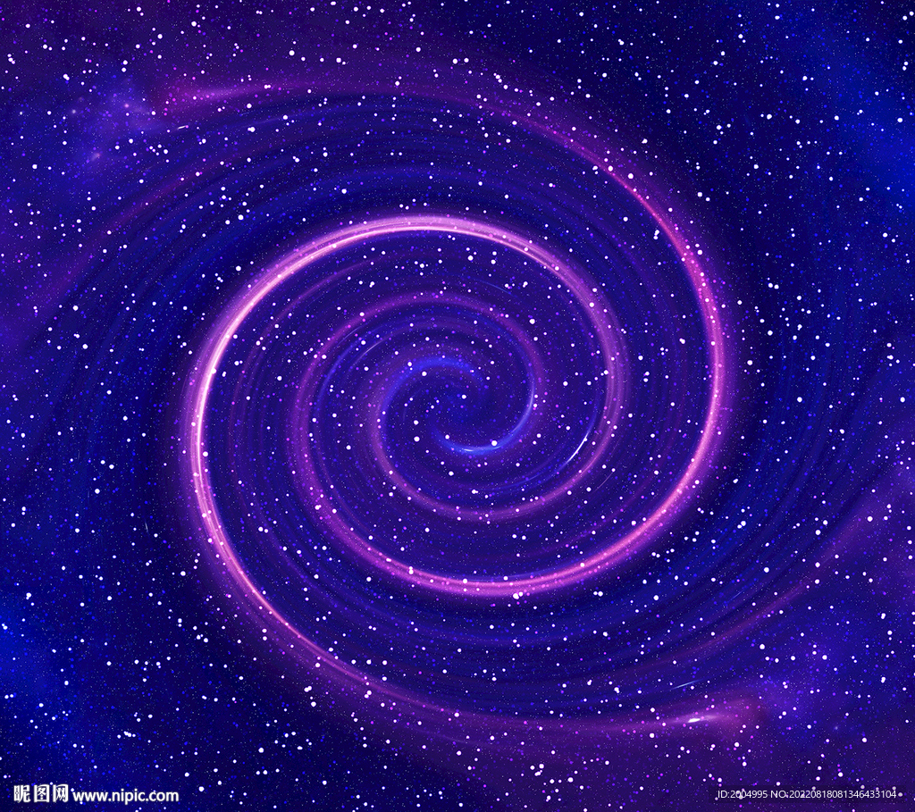 紫色旋涡星空