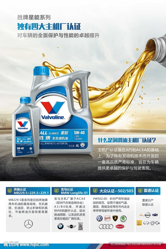 机油汽油宣传推广海报图片