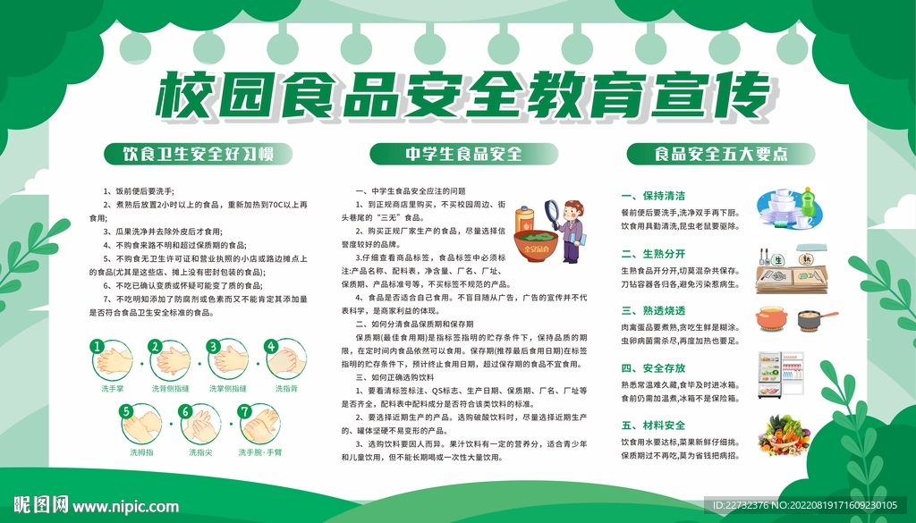 校园食品安全教育宣传