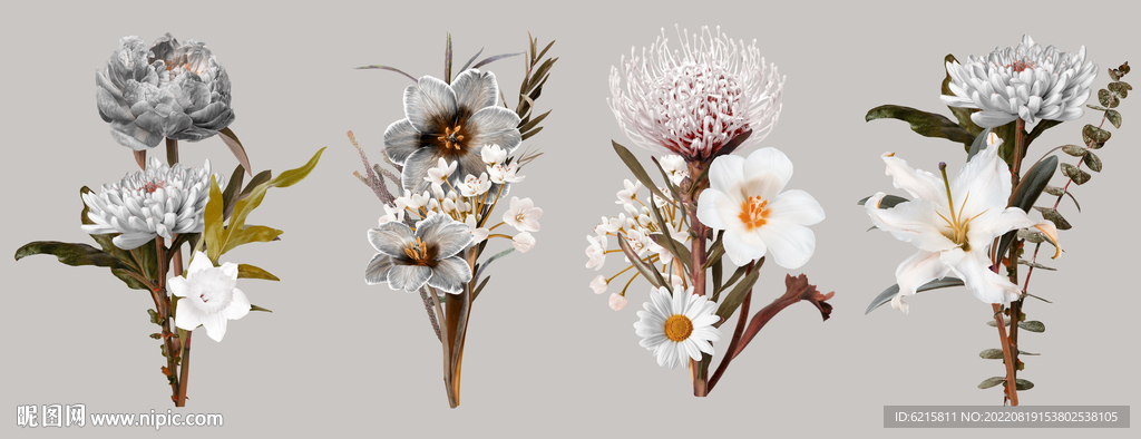 手绘花