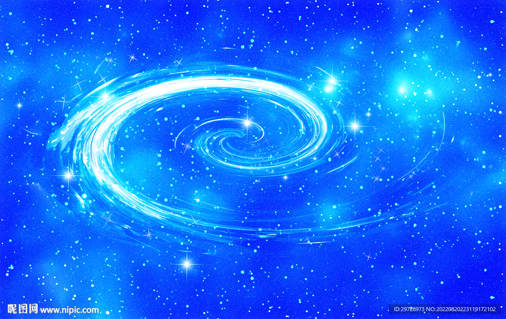 蓝色星空旋涡