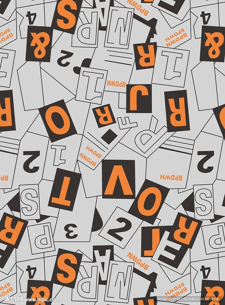 线条字母