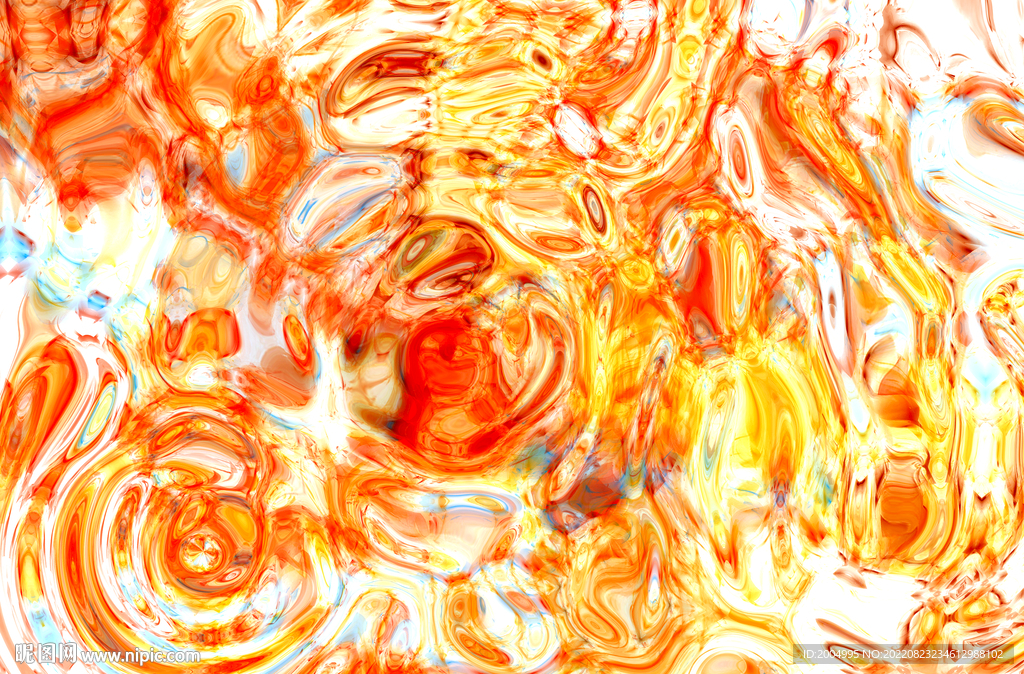 抽象金色流体画