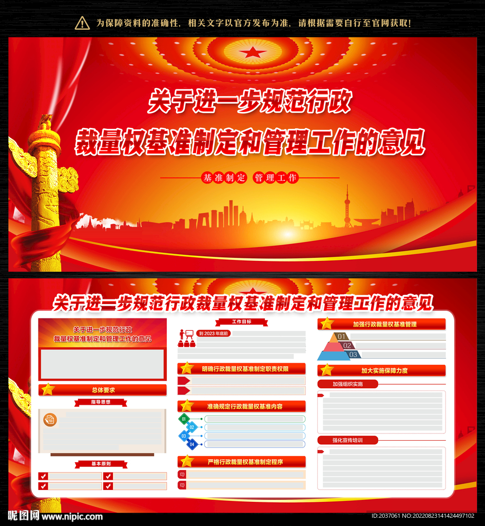 行政裁量权基准制定和管理工作