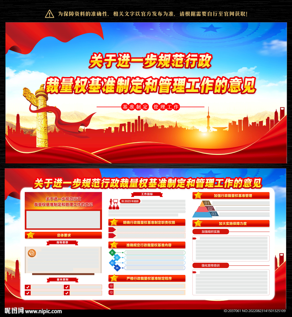 行政裁量权基准制定和管理工作