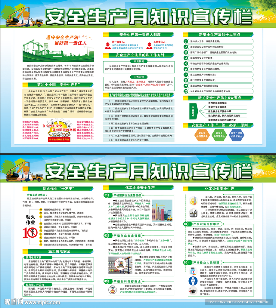 安全生产月展板