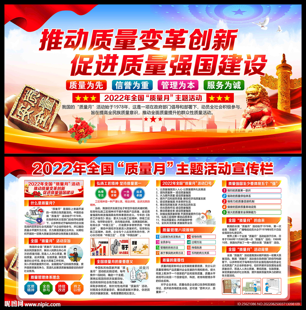 2022全国质量月展板