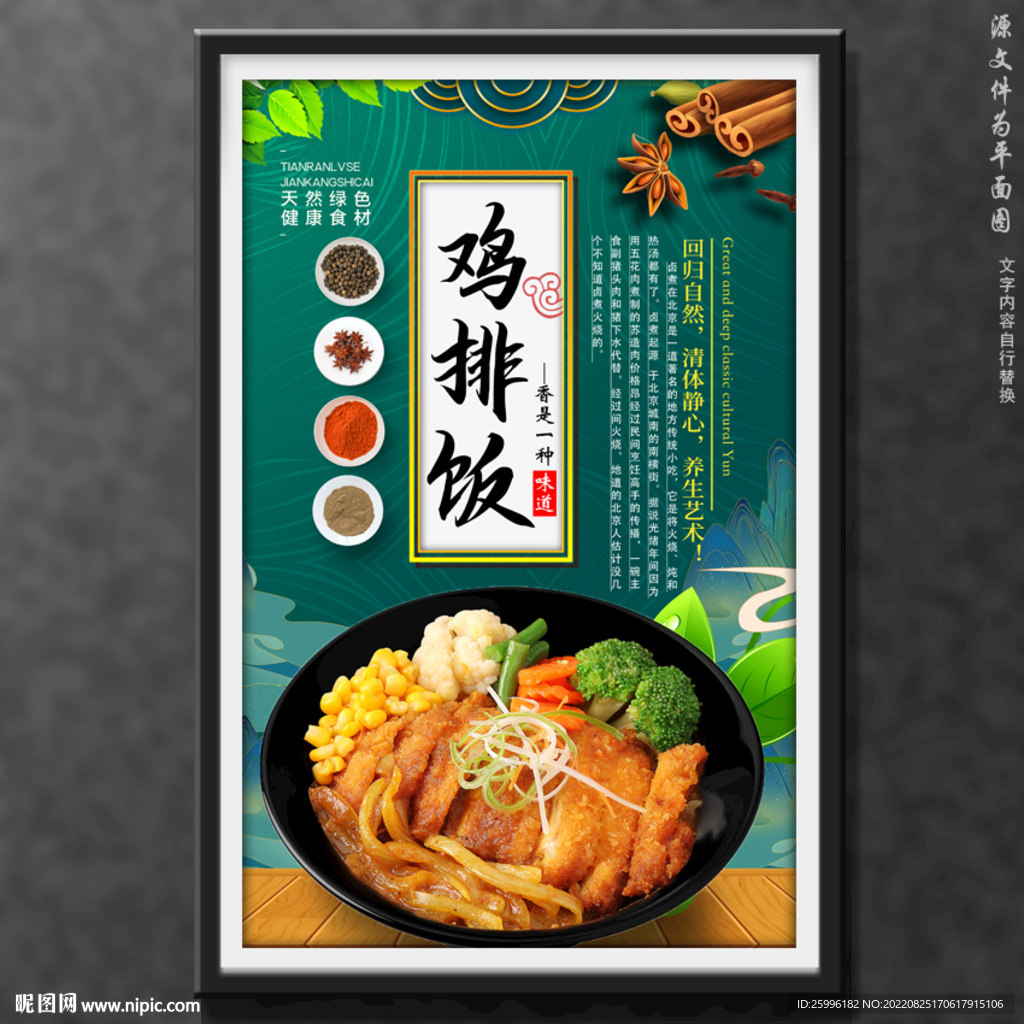 鸡排饭