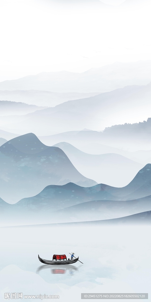 简约意境现代玄关 Tif分层