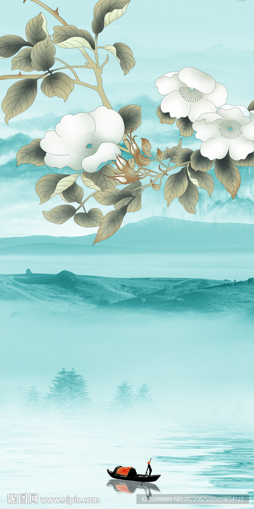 新中式现代玄关新画 Tif分层