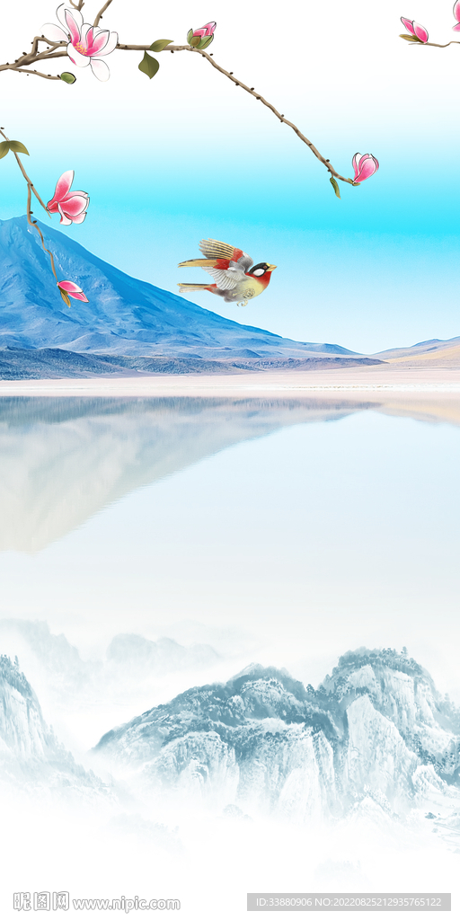 意境中式最新玄关 Tif分层