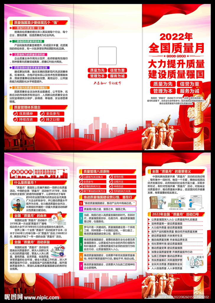 2022全国质量月折页
